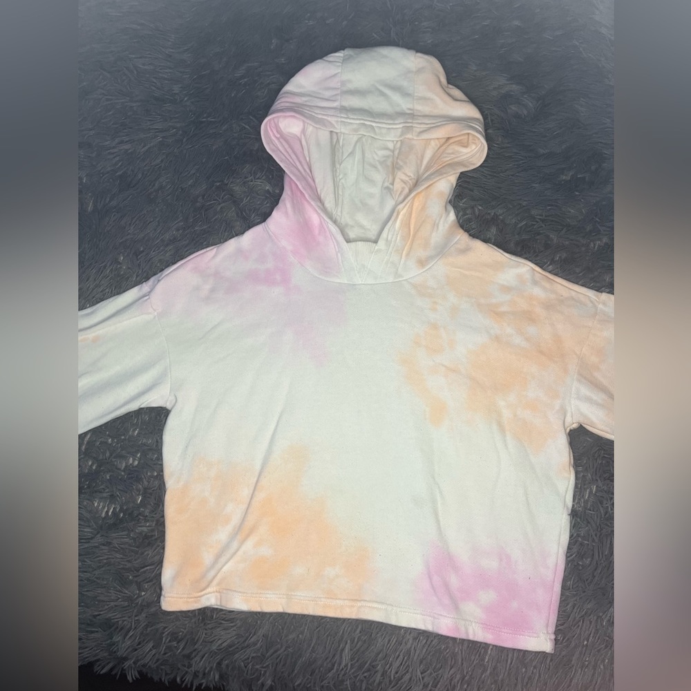 Tye dye hoodie crop top